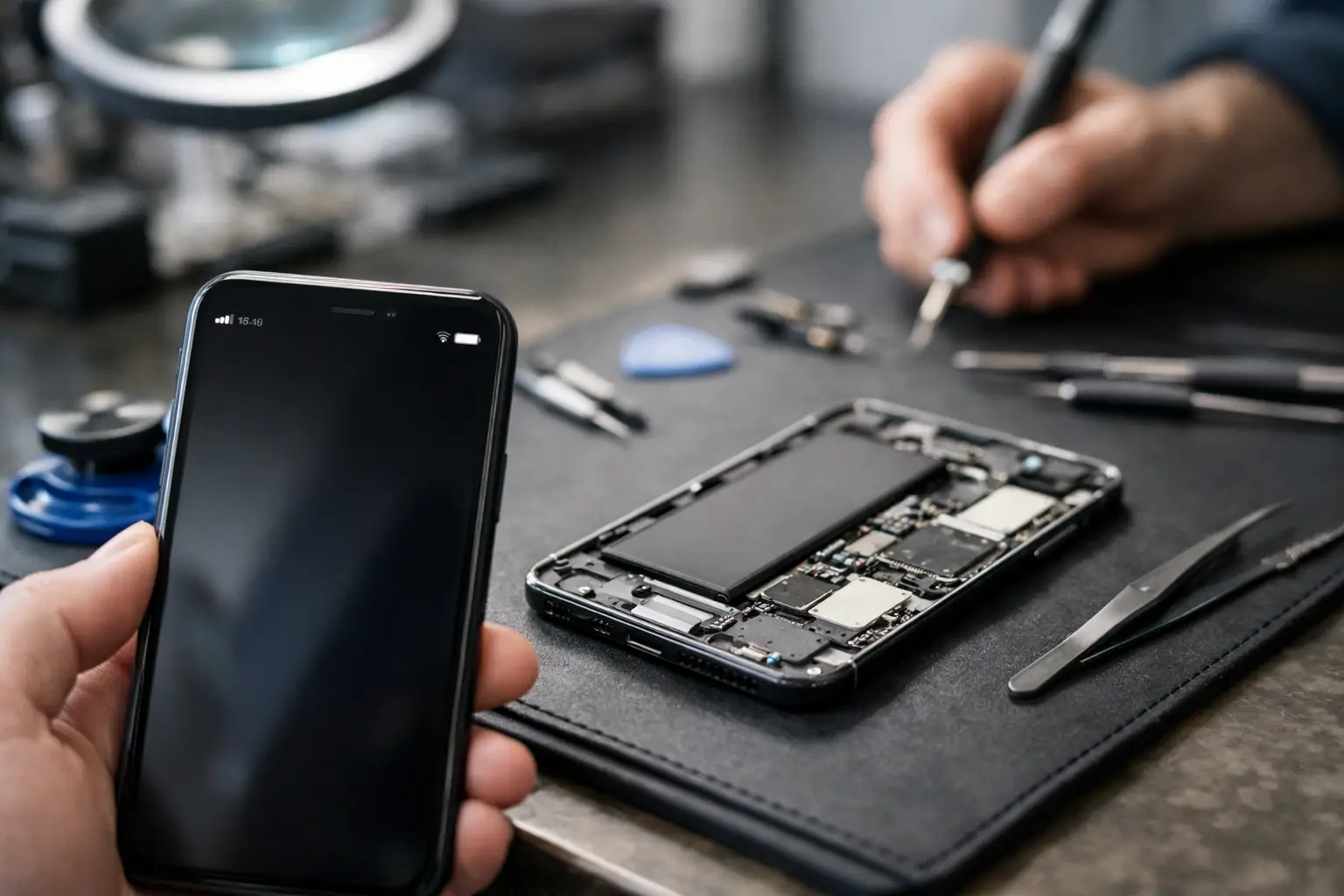 iPhone No Service Repair Example