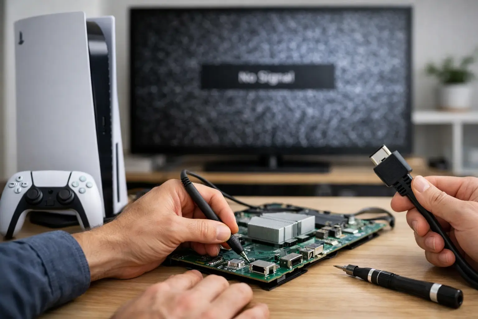 PS5 No Signal Repair Example: What Fixes It